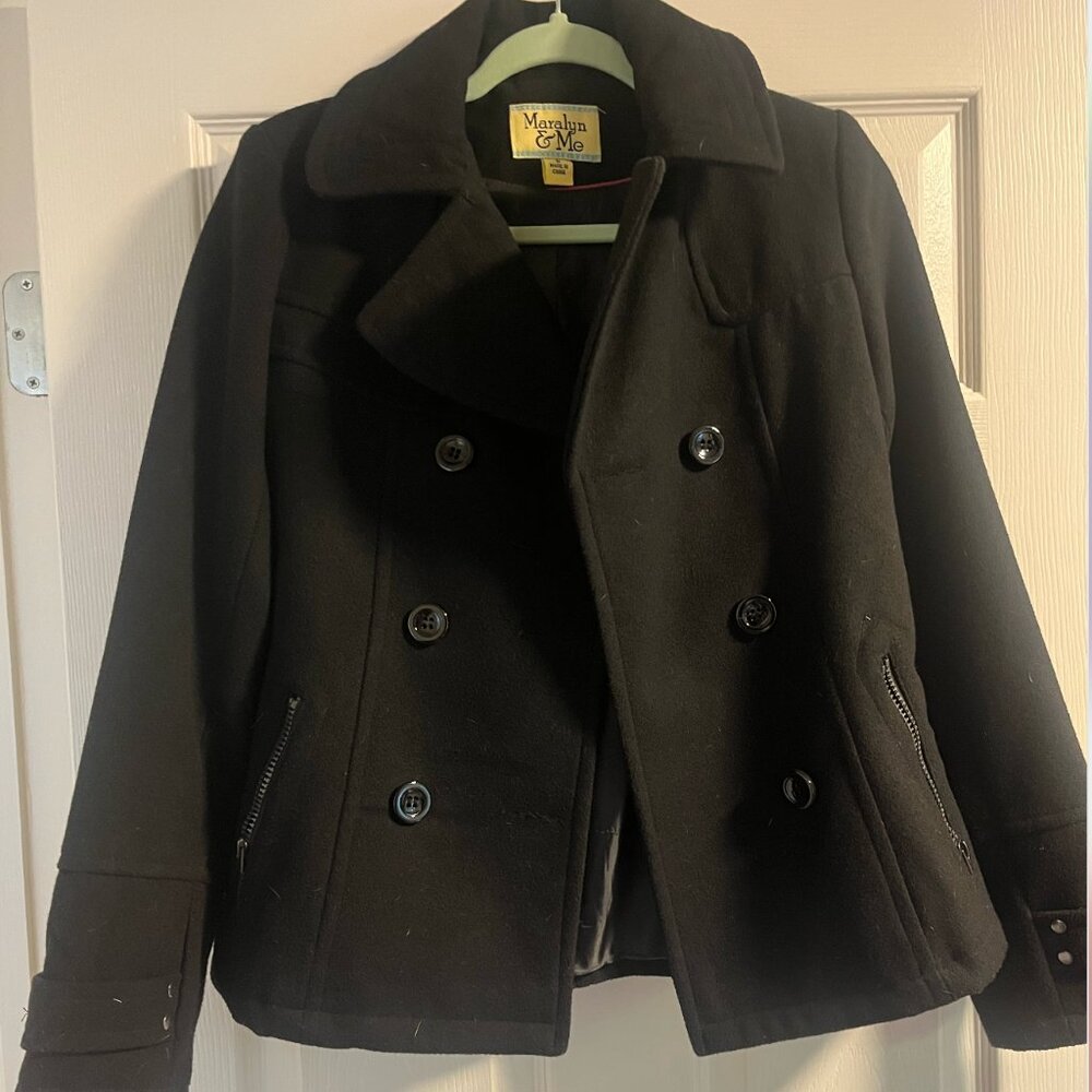 Black pea coat